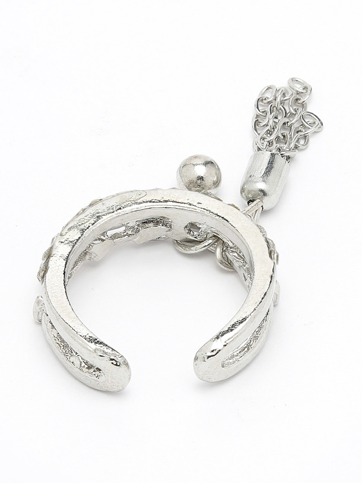Scintillare by Sukkhi Lovely Fashionable Rhodium Plated Silver Finger Rings for Women & Girls | Gifts Collection|LR106714
