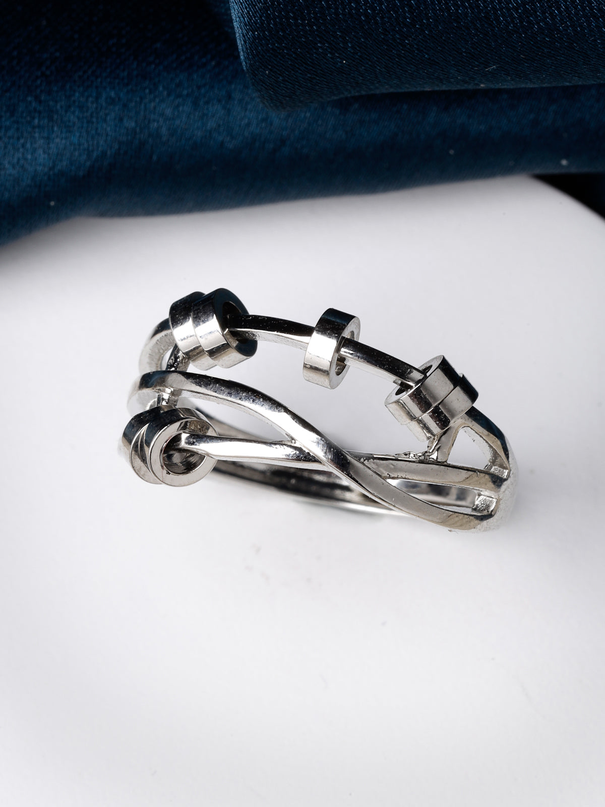 Scintillare by Sukkhi Dramatic Rhodium Plated Silver Solitaire American Diamonds Studded Finger Ring for Women & Girls | Valentine Gifts Collection|LR106715