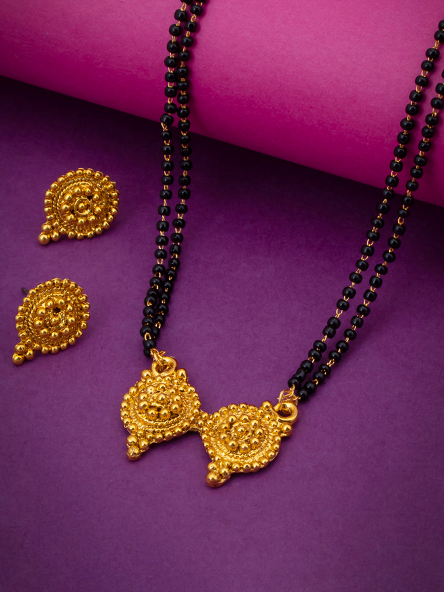 Sukkhi Royal Gold Plated Mangalsutra Set For Women MS70775GLDPAS500