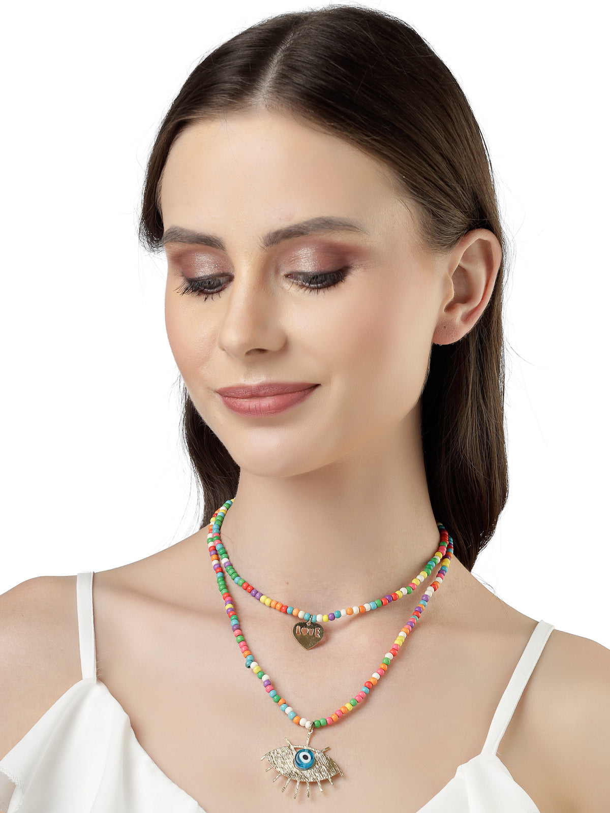 Scintillare by Sukkhi Charming Gold Plated Multilayered Pendant Necklace for Women & Girls |Birthday Gift for Girls And Women Anniversary Gift for Wife| Gifts Collection|N106583