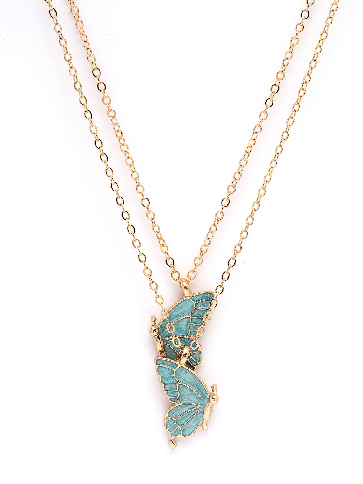 Scintillare by Sukkhi Smart Casual Strar Heart & Moon Shaped Gold Plated 3 Layered Pendant Necklace for Women & Girls |Birthday Gift for Girls And Women Anniversary Gift for Wife| Gifts|N106584