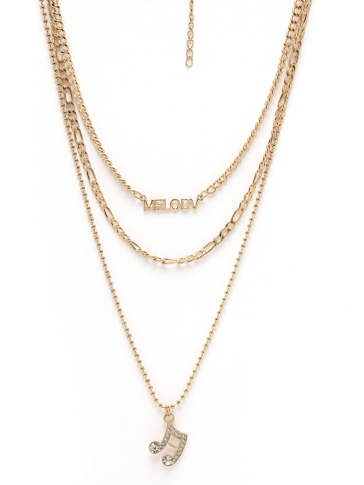 Scintillare by Sukkhi Delightful Stylish 3 Layered Gold Plated Contemporary Pendant Necklace for Women & Girls |Birthday Gift for Girls And Women Anniversary Gift for Wife| Gifts Collection|N106586