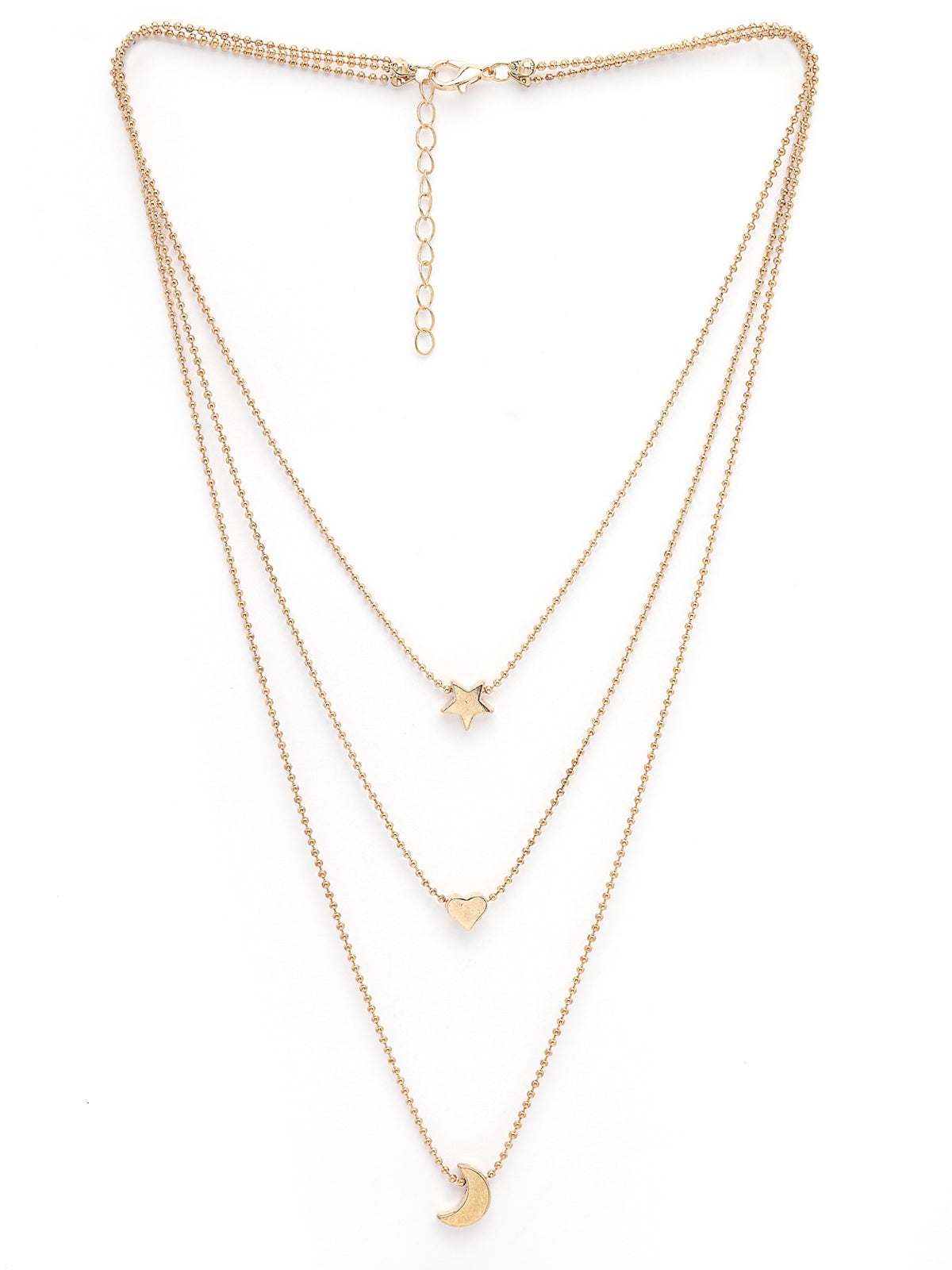 Scintillare by Sukkhi Delightful Stylish 3 Layered Gold Plated Contemporary Pendant Necklace for Women & Girls |Birthday Gift for Girls And Women Anniversary Gift for Wife| Gifts Collection|N106586