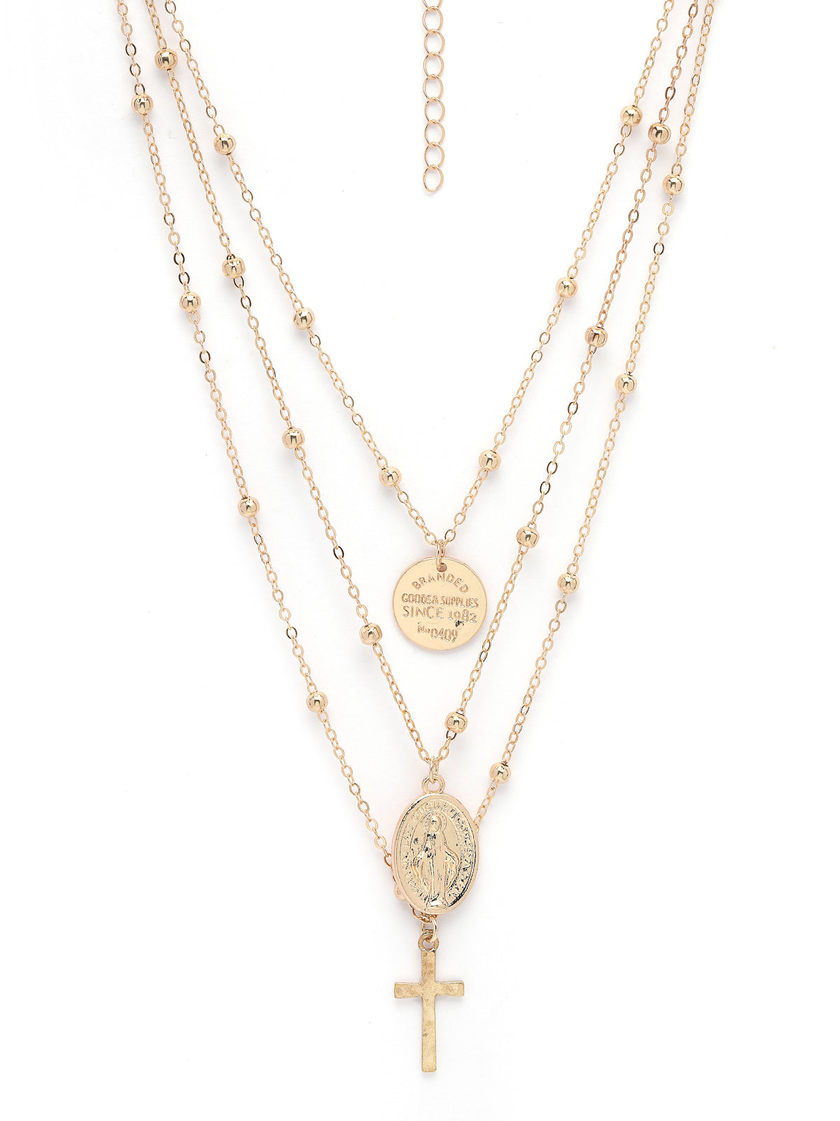 Scintillare by Sukkhi Charming Heart Shaped Multilayer Gold Plated Chain Pendant Necklace for Women & Girls |Birthday Gift for Girls And Women Anniversary Gift for Wife|Valentine Day Gifts|N106589