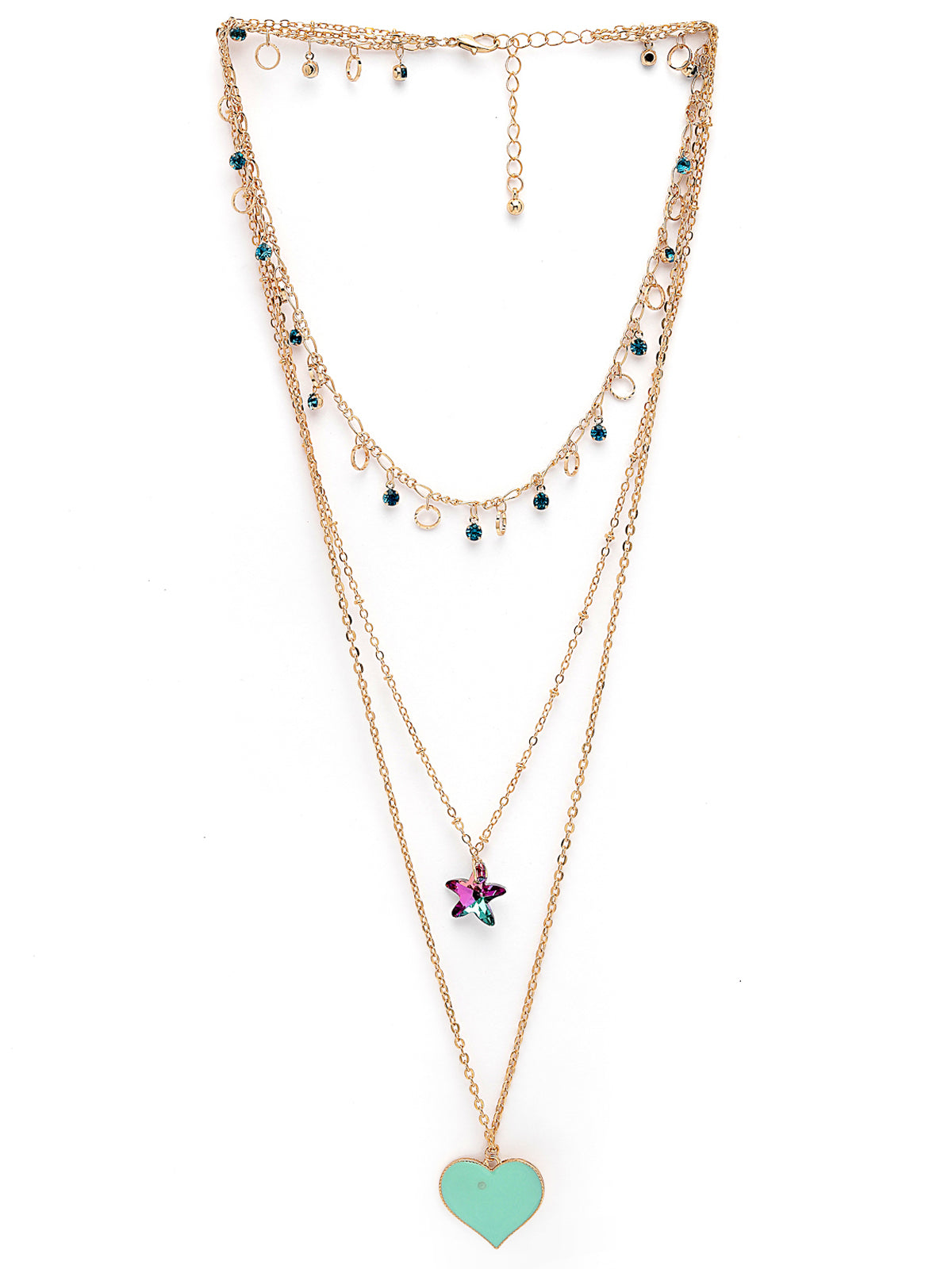 Scintillare by Sukkhi Attractive Stylish Multilayer Gold Plated Chain Pendant Necklace for Women & Girls |Birthday Gift for Girls And Women Anniversary Gift for Wife| Gifts Collection|N106591