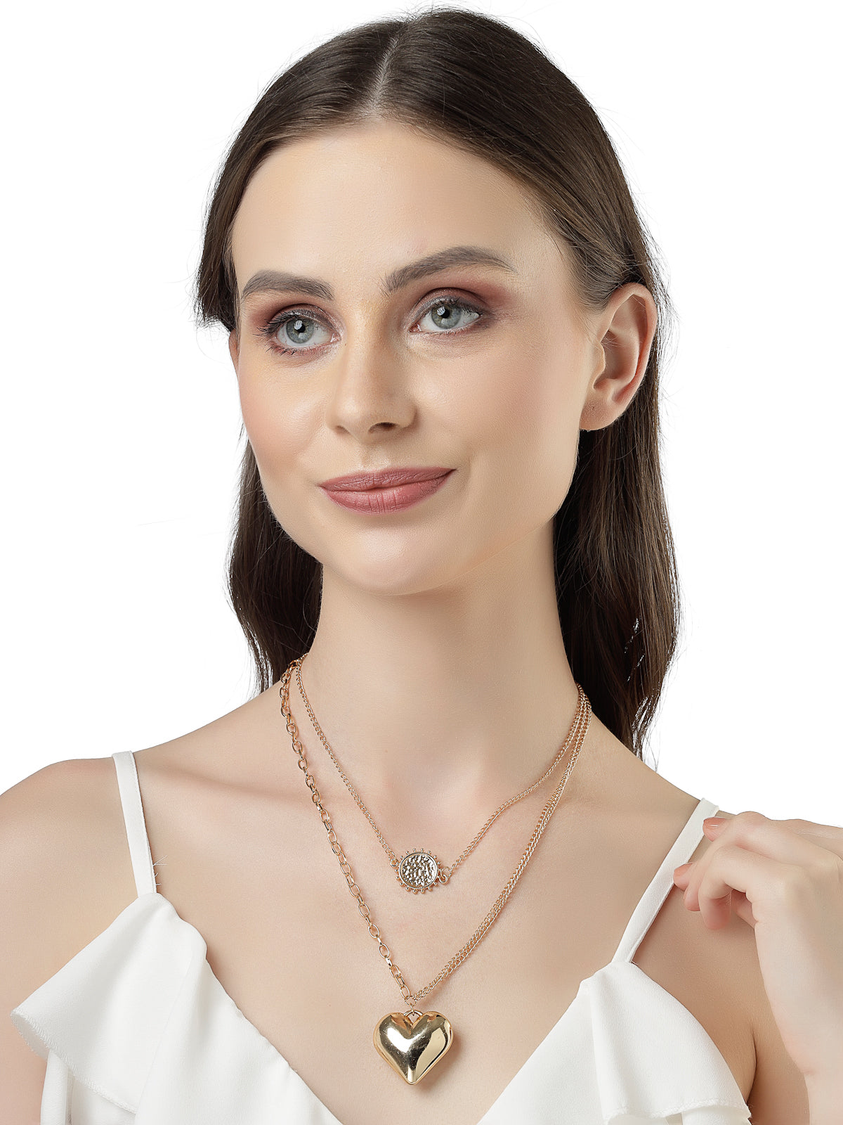 Scintillare by Sukkhi Pretty fashionable Gold Plated Multilayered Contemporary Combo Pendant Necklace for Women & Girls |Birthday Gift for Girls And Women Anniversary Gift for Wife |N106594