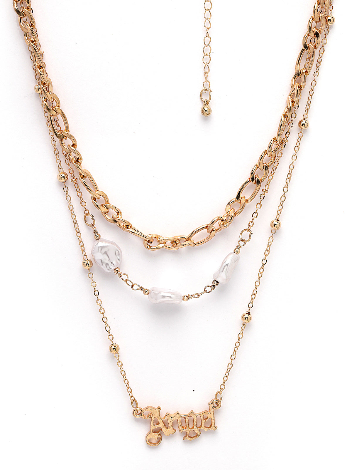 Scintillare by Sukkhi Pretty fashionable Gold Plated Multilayered Contemporary Combo Pendant Necklace for Women & Girls |Birthday Gift for Girls And Women Anniversary Gift for Wife |N106594