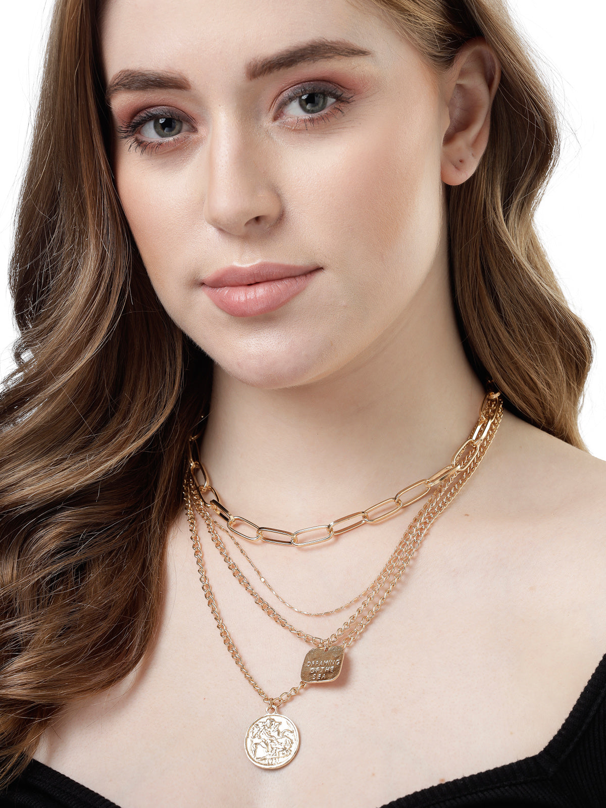 Scintillare by Sukkhi Pretty Beautiful Gold Plated Multilayered Pendant Necklace for Women & Girls |Birthday Gift for Girls And Women Anniversary Gift for Wife| Gifts Collection|N106595