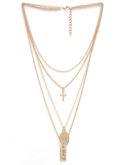 Scintillare by Sukkhi Impressive Multistyle 4 Layered Rhodium Plated Silver Oxidised Pendant Necklace for Women & Girls |Birthday Gift for Girls And Women Anniversary Gift for Wife| Gifts |N106598