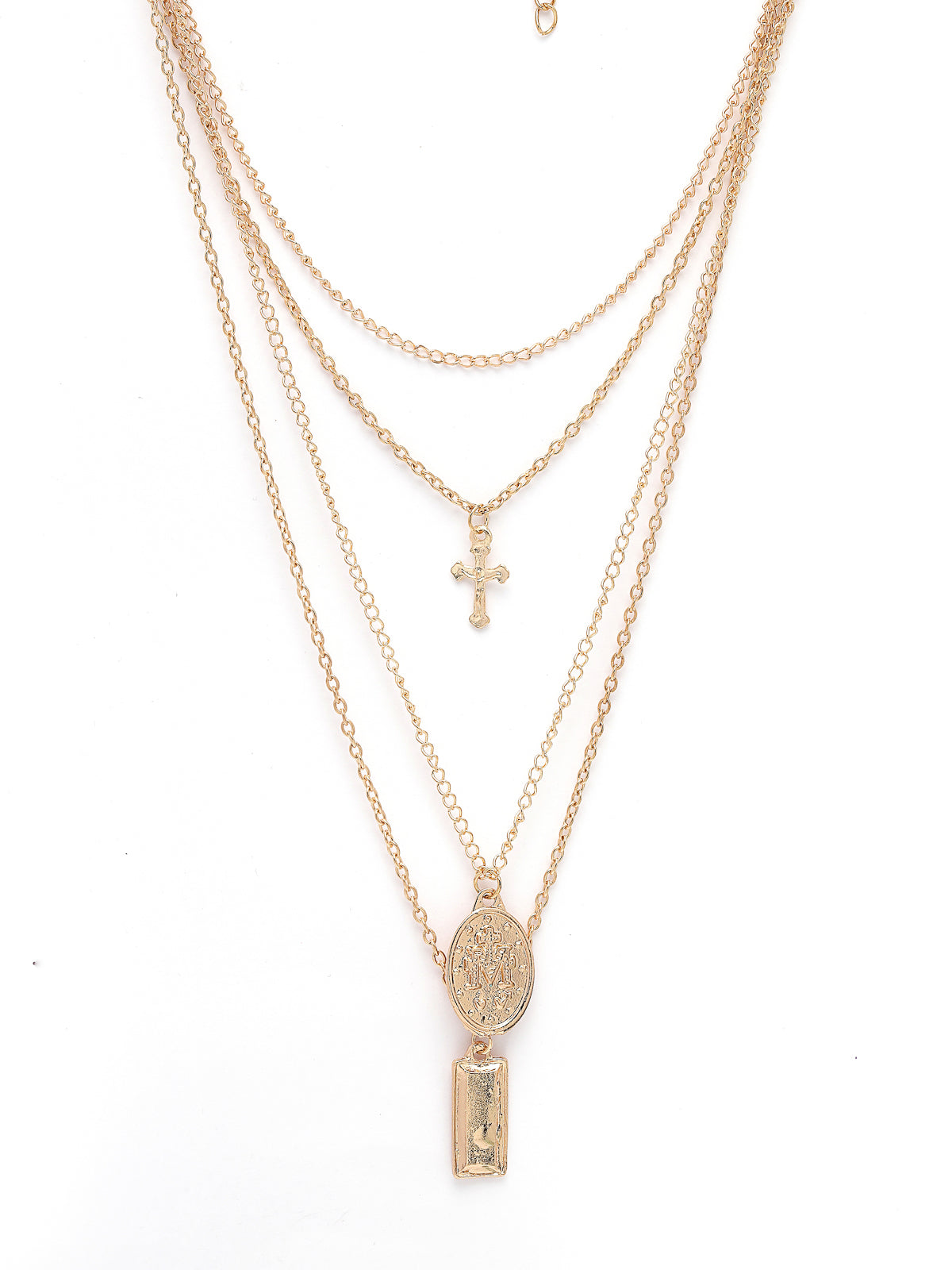 Scintillare by Sukkhi Decent Gold Plated Multilayered Contemporary Pendant Necklace for Women & Girls |Birthday Gift for Girls And Women Anniversary Gift for Wife| Gifts Collection|N106609