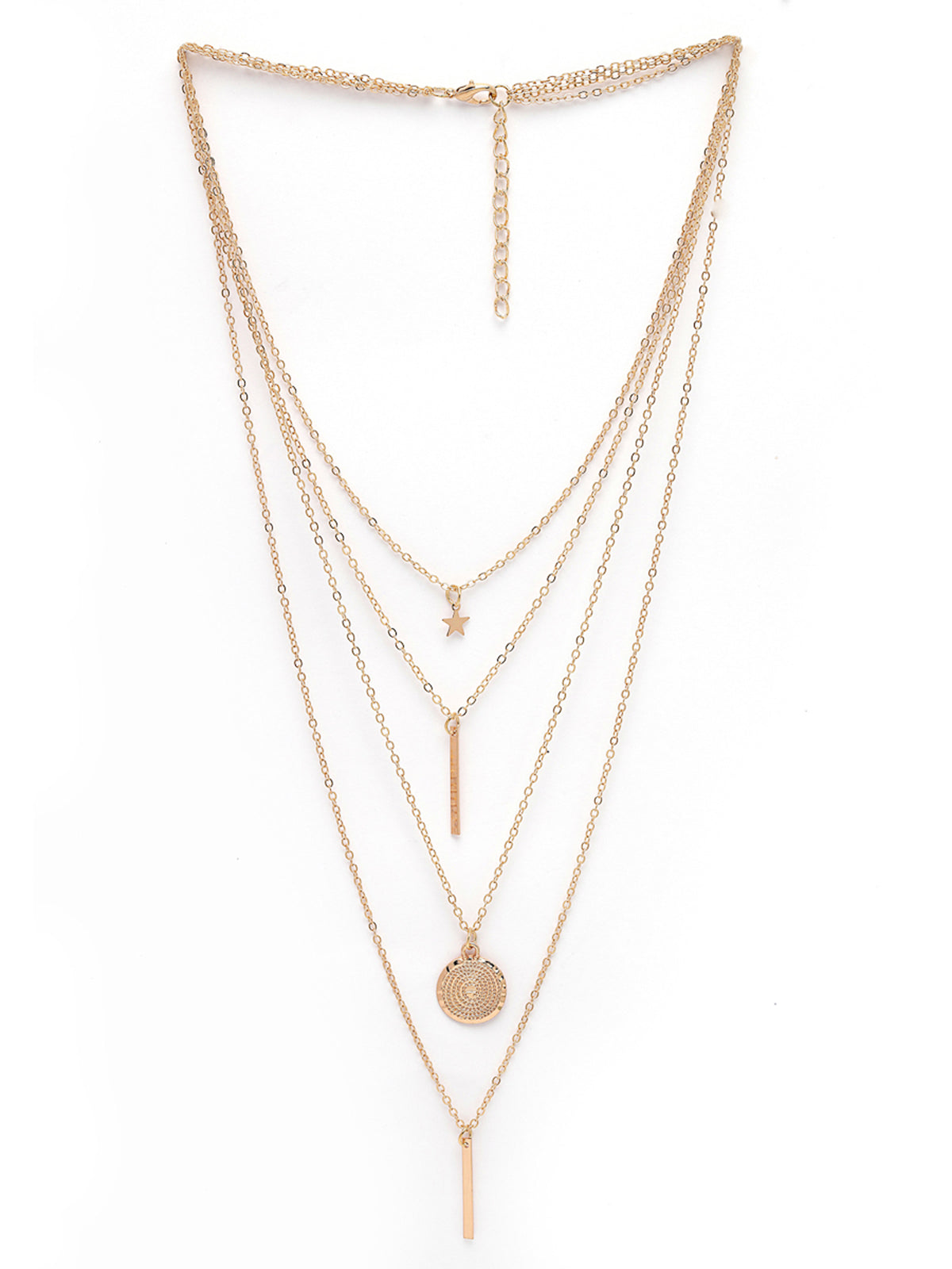Scintillare by Sukkhi Latest Multilayered Non-Precious Metal Gold Plated Pendant Necklace for Women & Girls |Birthday Gift for Girls And Women Anniversary Gift for Wife| Gifts Collection|N106620