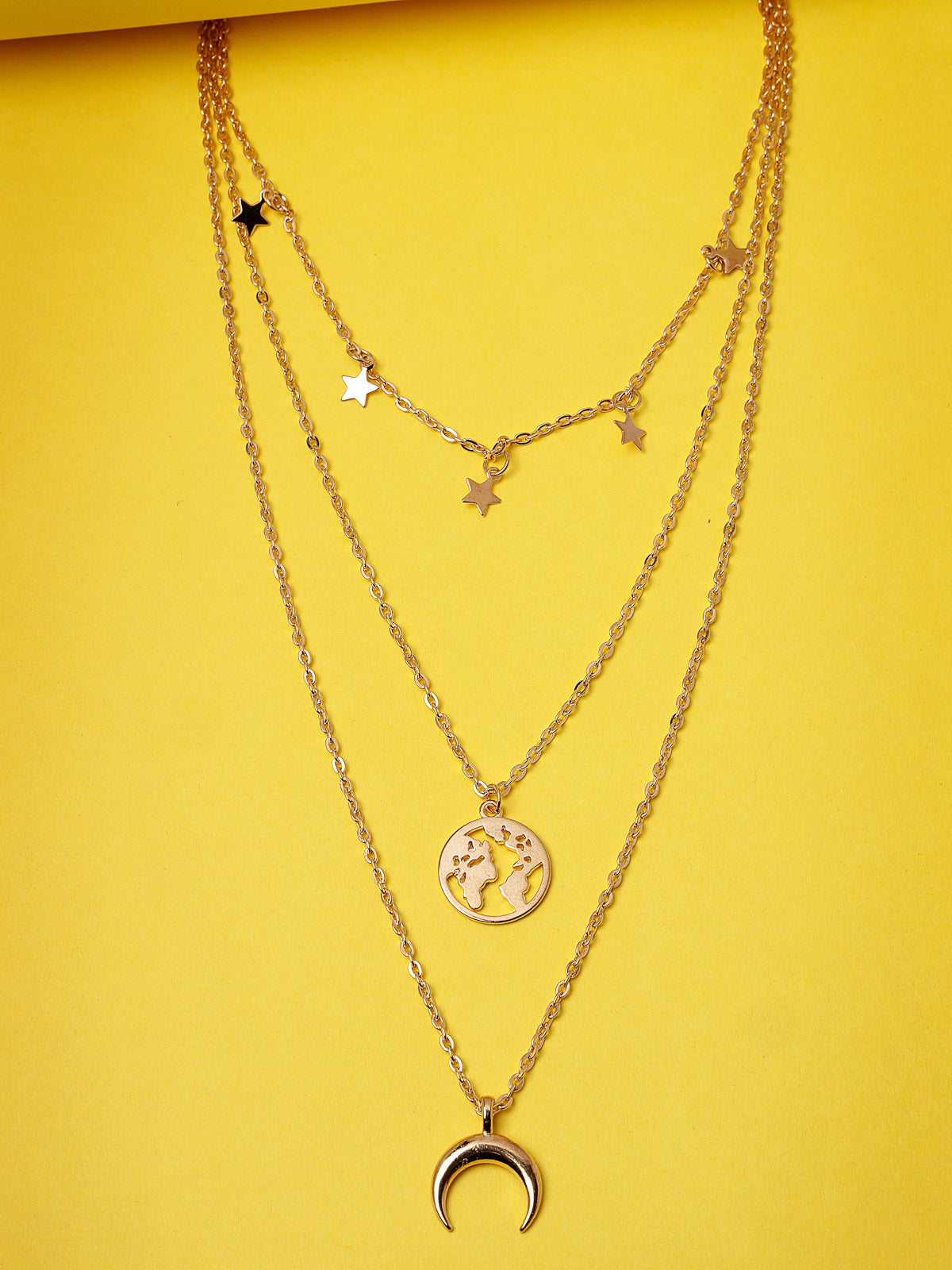 Scintillare by Sukkhi Latest Multilayered Non-Precious Metal Gold Plated Pendant Necklace for Women & Girls |Birthday Gift for Girls And Women Anniversary Gift for Wife| Gifts Collection|N106620