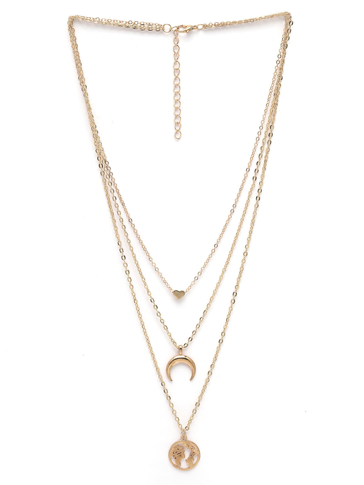 Scintillare by Sukkhi Stylish Multilayer Gold Plated Chain Pendant Necklace for Women & Girls |Birthday Gift for Girls And Women Anniversary Gift for Wife| Gifts Collection|N106623