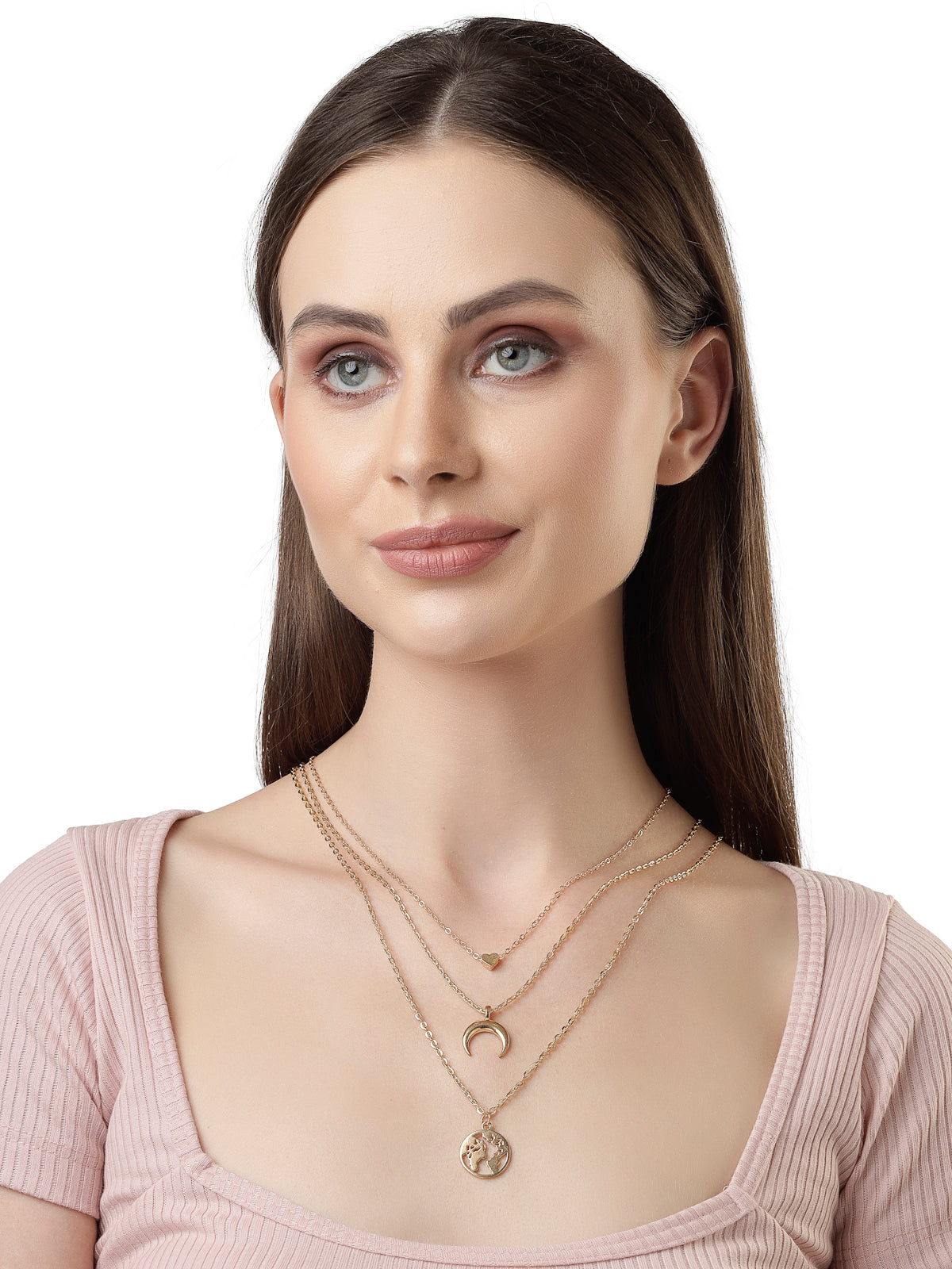 Scintillare by Sukkhi Admirable Rhodium Plated Heart Shaped Link Choker Necklace for Women & Girls |Birthday Gift for Girls And Women Anniversary Gift for Wife| Valentine Day Gifts Collection|N106722