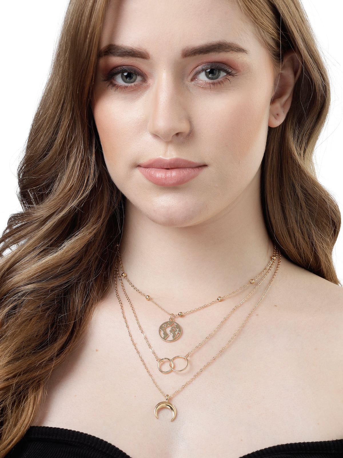 Scintillare by Sukkhi Unique Style Gold Plated Multilayered Pendant Necklace for Women & Girls |Birthday Gift for Girls And Women Anniversary Gift for Wife| Gifts Collection|N106622