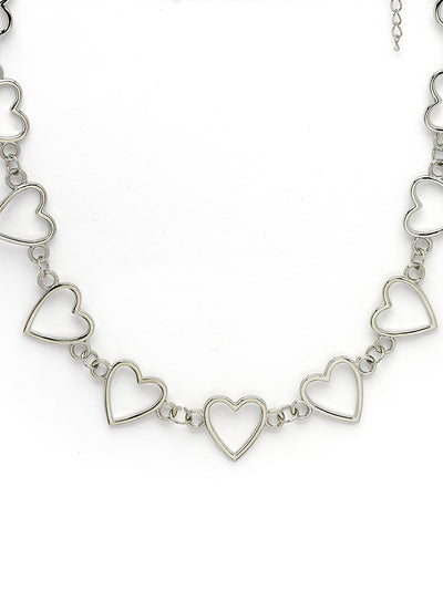 Scintillare by Sukkhi Iconic Fashionable Heart Multilayered Gold Plated Pendant Necklace for Women & Girls |Birthday Gift for Girls And Women Anniversary Gift for Wife| Valentine Day Gifts|N106729