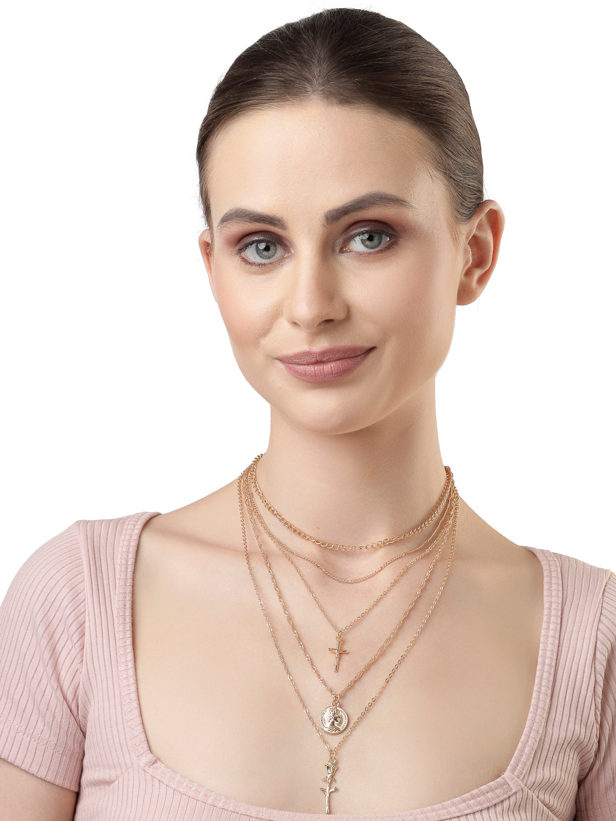 Scintillare by Sukkhi Trendy Style 2 Layered With Black Beads Gold Plated Pendant Necklace for Women & Girls |Birthday Gift for Girls And Women Anniversary Gift for Wife| Gifts Collection|N106750