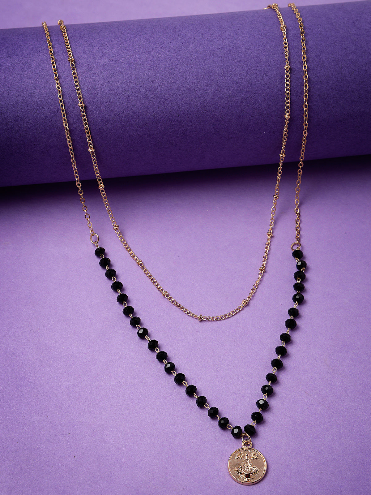 Scintillare by Sukkhi Fashionable Multilayered Rhodium Plated Silver Crystals Pendant Necklace for Women & Girls |Birthday Gift for Girls And Women Anniversary Gift for Wife| Gifts Collection|N106751