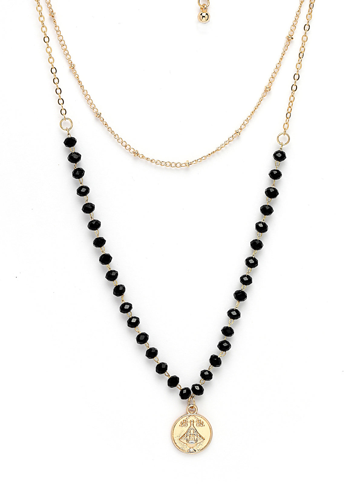 Scintillare by Sukkhi Fashion Wear Multilayered Gold Plated With Pearls Contemporary Pendant Necklace for Women & Girls |Birthday Gift for Girls And Women Anniversary Gift for Wifes|N106754