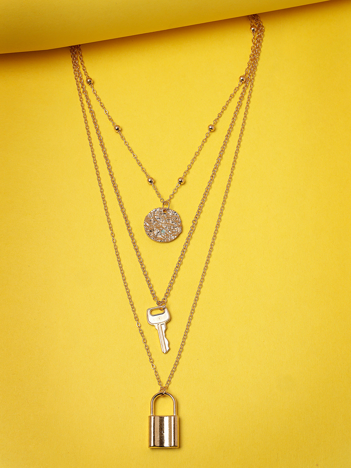 Scintillare by Sukkhi Fashion Wear Multilayered Gold Plated With Pearls Contemporary Pendant Necklace for Women & Girls |Birthday Gift for Girls And Women Anniversary Gift for Wifes|N106754