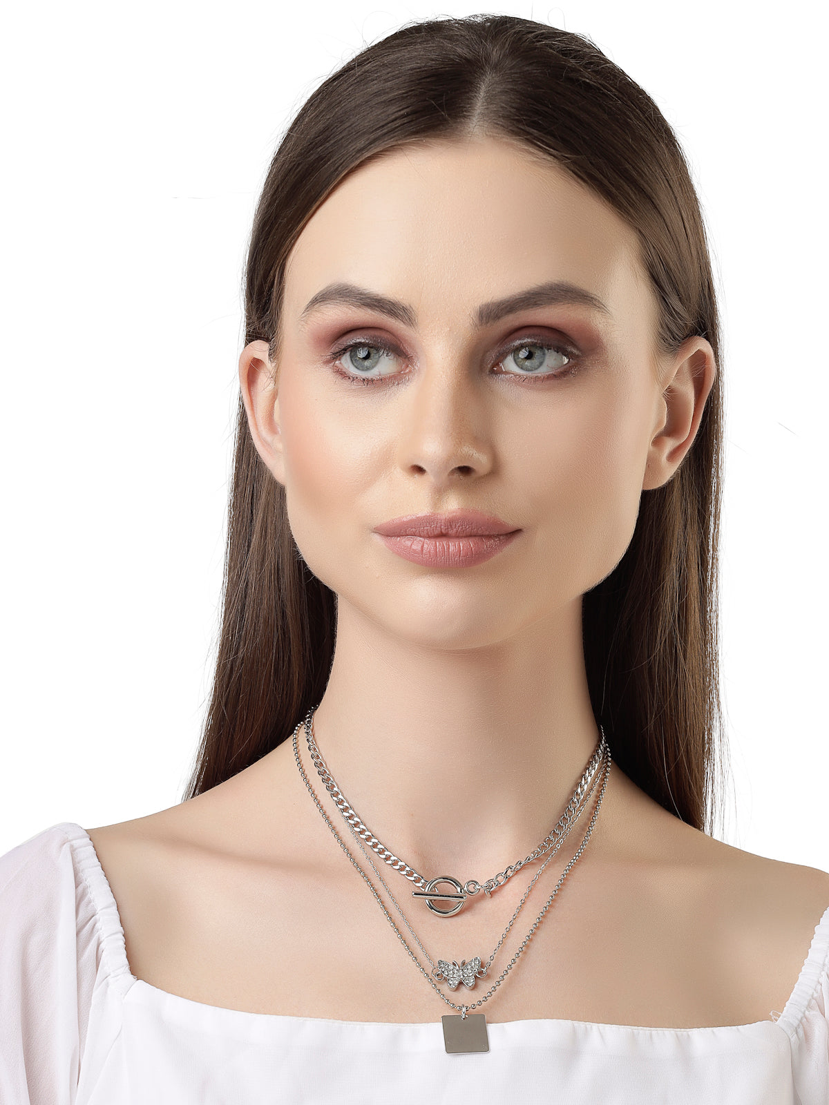 Scintillare by Sukkhi Stylish Gold Plated 2 Layered Chunky Lock Pendant Necklace for Women & Girls |Birthday Gift for Girls And Women Anniversary Gift for Wife| Gifts Collection|N106766