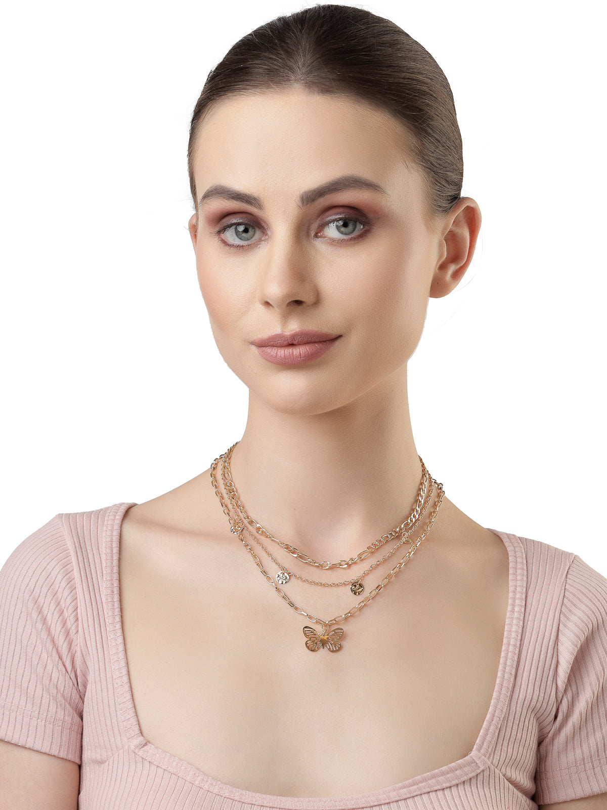 Scintillare by Sukkhi Pretty Fashionable Gold Plated 2 Layered Pendant Necklace for Women & Girls |Birthday Gift for Girls And Women Anniversary Gift for Wife| Gifts Collection|N106786