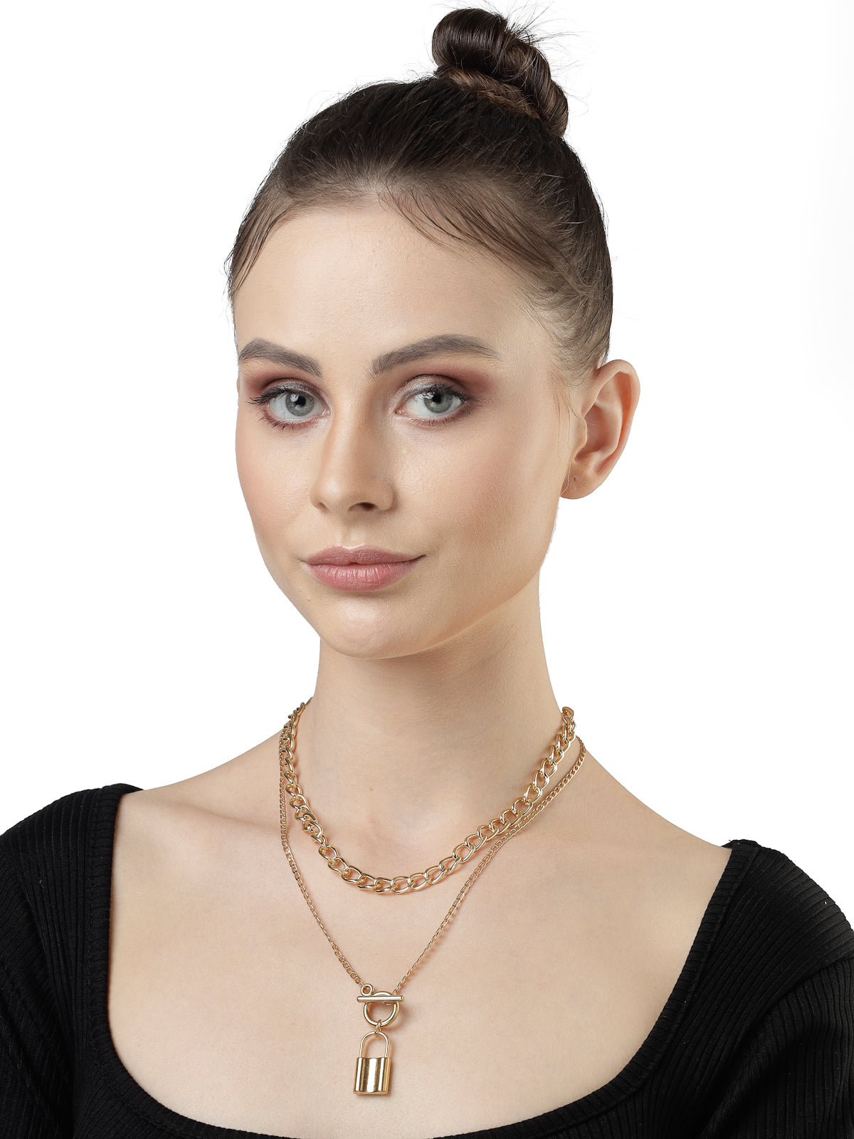 Scintillare by Sukkhi Dramatic Style Gold Plated Multilayered Pendant Necklace for Women & Girls |Birthday Gift for Girls And Women Anniversary Gift for Wife| Gifts Collection|N106791