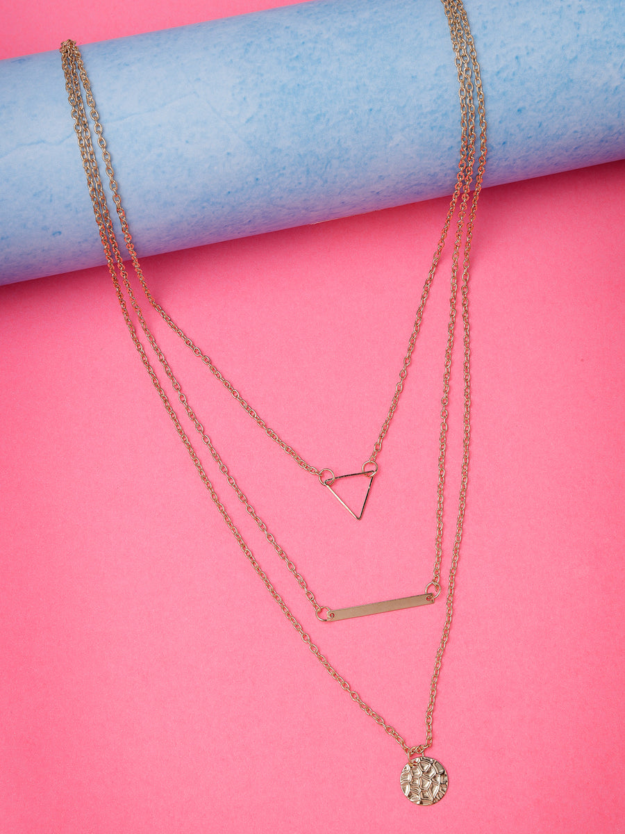 Scintillare by Sukkhi Dramatic Style Gold Plated Multilayered Pendant Necklace for Women & Girls |Birthday Gift for Girls And Women Anniversary Gift for Wife| Gifts Collection|N106791