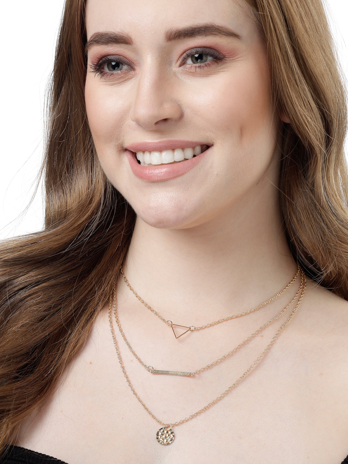 Scintillare by Sukkhi Dramatic Style Gold Plated Multilayered Pendant Necklace for Women & Girls |Birthday Gift for Girls And Women Anniversary Gift for Wife| Gifts Collection|N106791