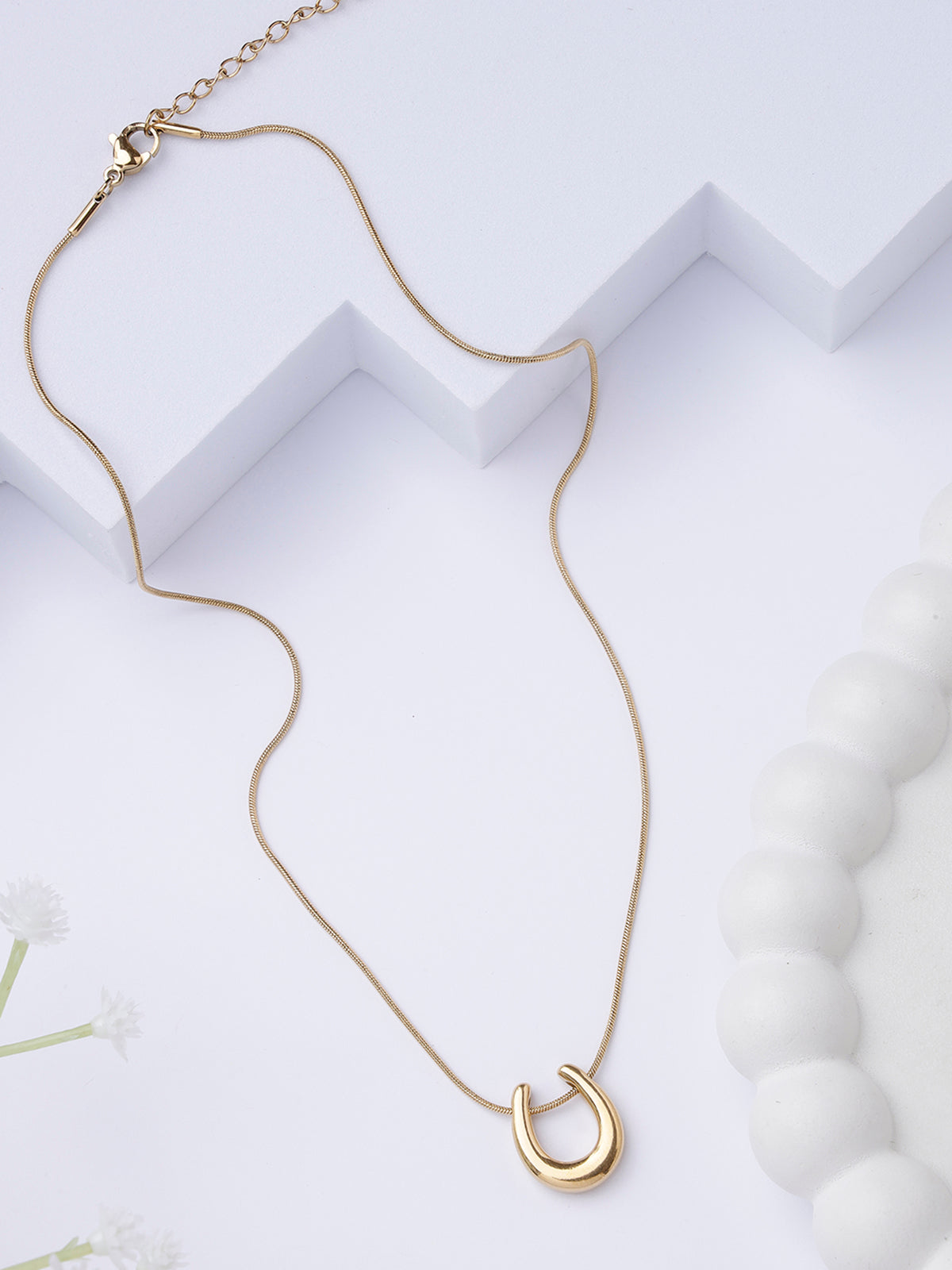 Scintillare By Sukkhi Latest Stylish 18k Gold Plated with Stainless Steel Chain Pendant Necklace Jewellery for Women & Girls|Anti Tarnish Jewellery|Gifts for Wife Girlfriend Mother Sister|N107005