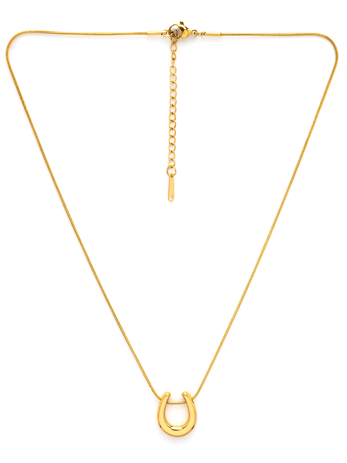 Scintillare By Sukkhi Latest Stylish 18k Gold Plated with Stainless Steel Chain Pendant Necklace Jewellery for Women & Girls|Anti Tarnish Jewellery|Gifts for Wife Girlfriend Mother Sister|N107005
