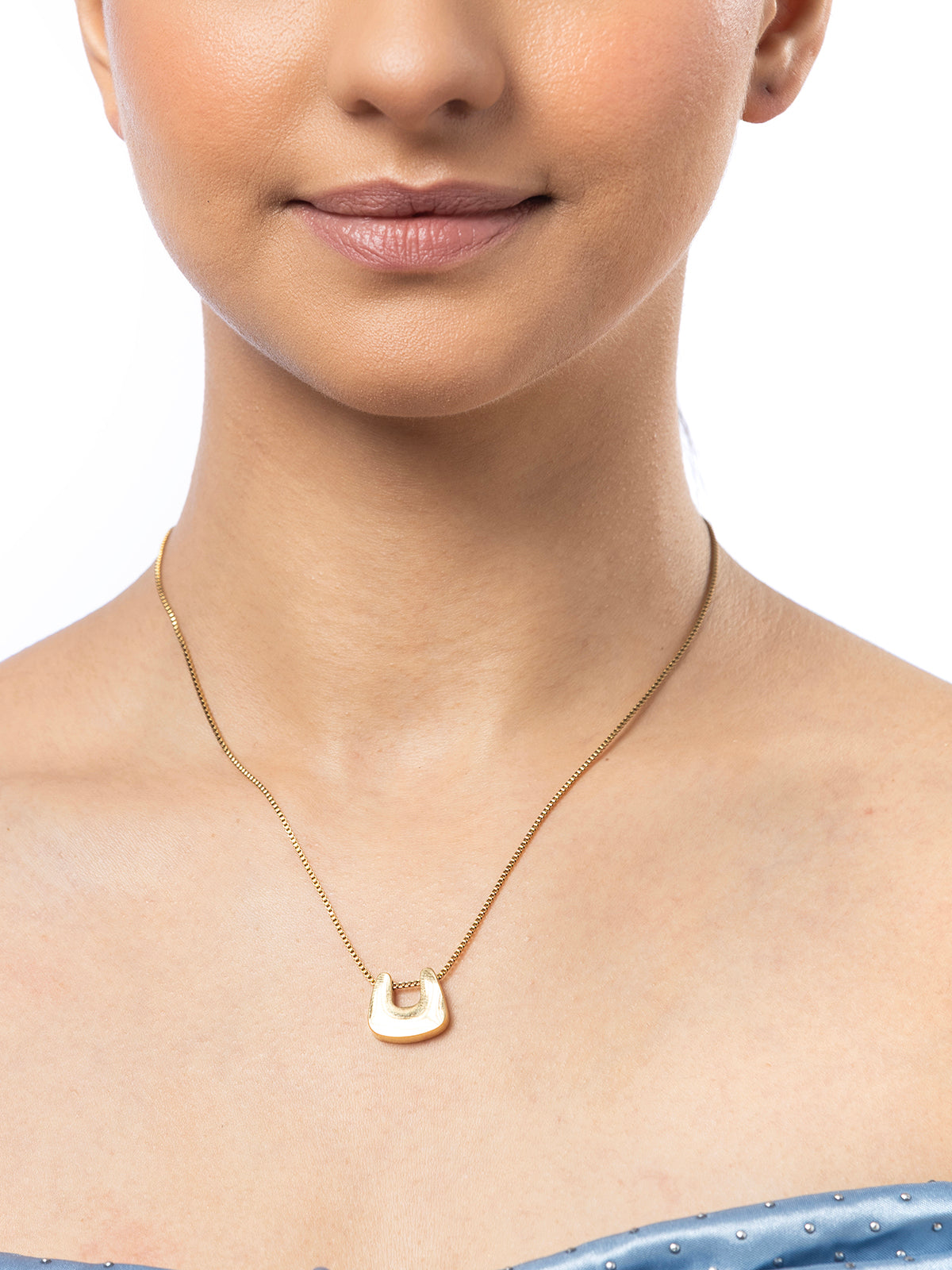 Scintillare By Sukkhi Charming 18kGold Plated with Stainless Steel Box Chain Pendant Necklace Jewellery for Women & Girls|Anti Tarnish Jewellery|Gifts for Wife Girlfriend Mother Sister|N107007