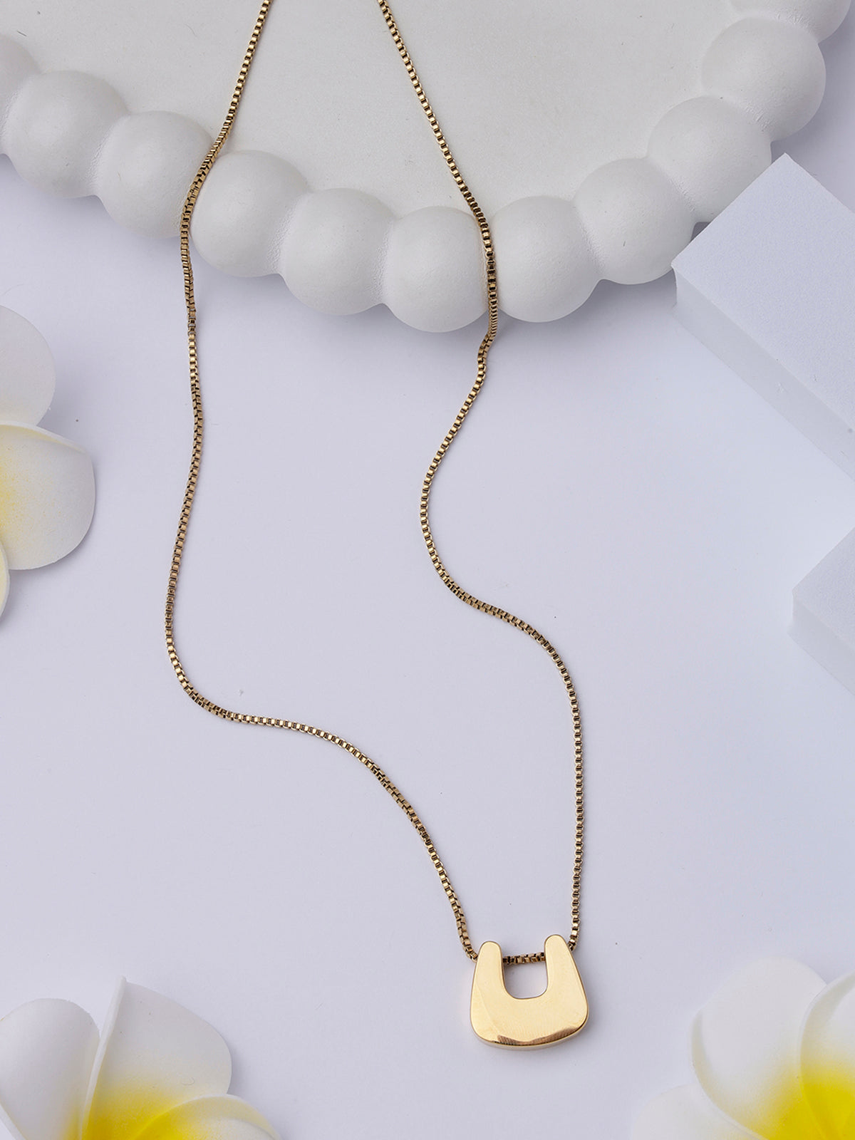 Scintillare By Sukkhi Charming 18kGold Plated with Stainless Steel Box Chain Pendant Necklace Jewellery for Women & Girls|Anti Tarnish Jewellery|Gifts for Wife Girlfriend Mother Sister|N107007