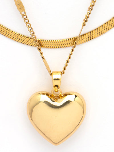 Scintillare By Sukkhi Simple Chain With Heart Attractive Multi Wearing Pendant with Stainless Steel Chain Necklace Jewellery for Women|Anti Tarnish Jewellery|Gift for Wife Girlfriend Mother|N107070