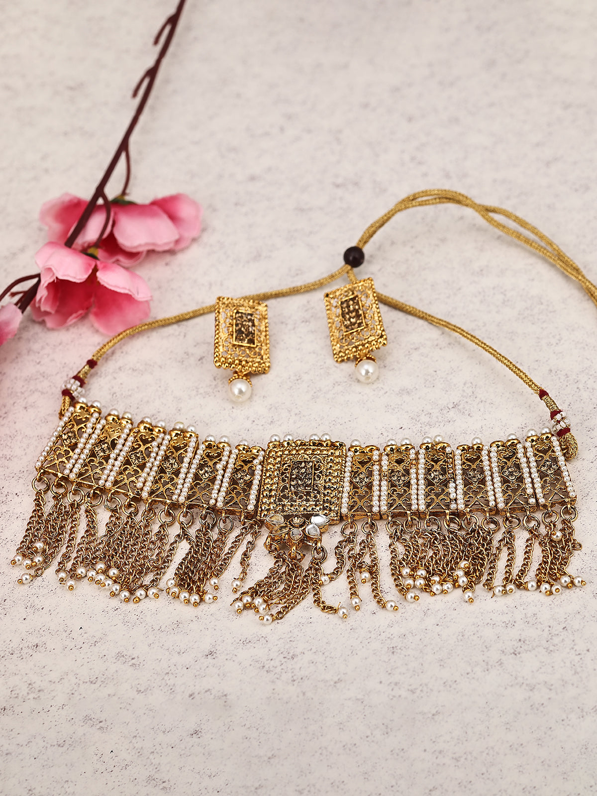 Sukkhi Alluring Gold Plated Necklace Set For Women N72088GLDPD092017