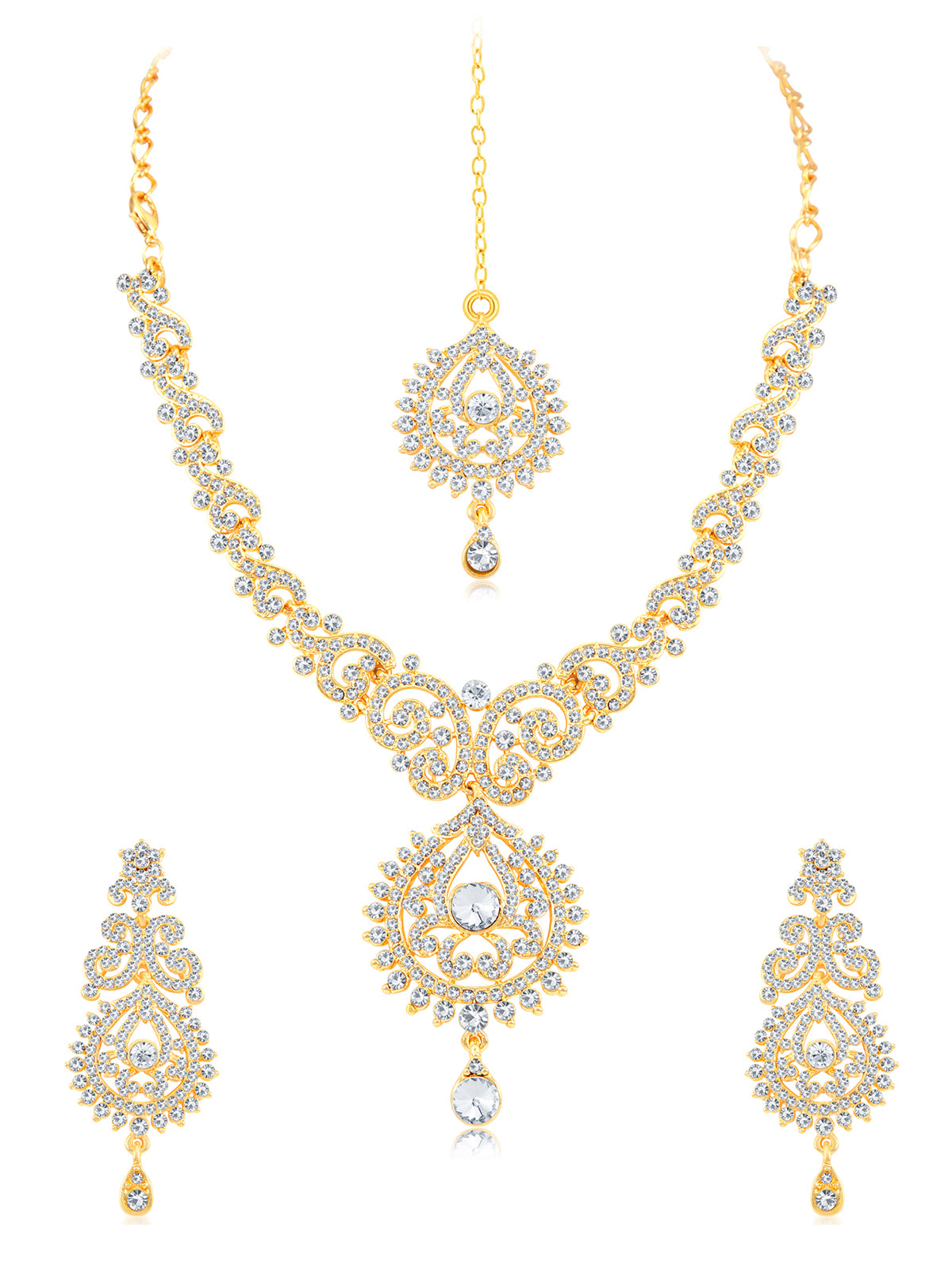 Sukkhi Beguiling Gold Plated Necklace Set For Women N72125ADGA092017