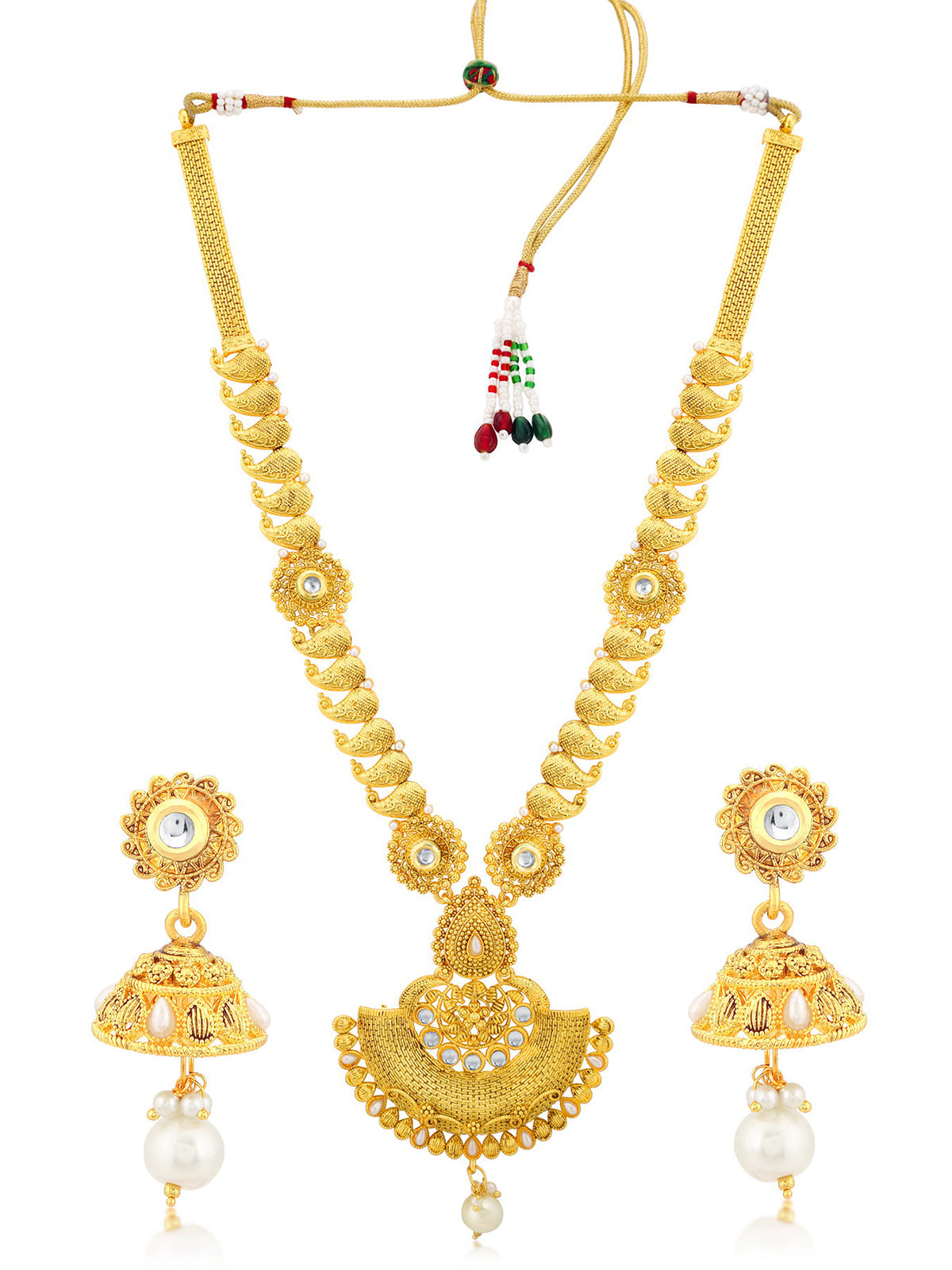 Sukkhi Attractive Gold Plated Necklace Set For Women N72434GLDPI012018