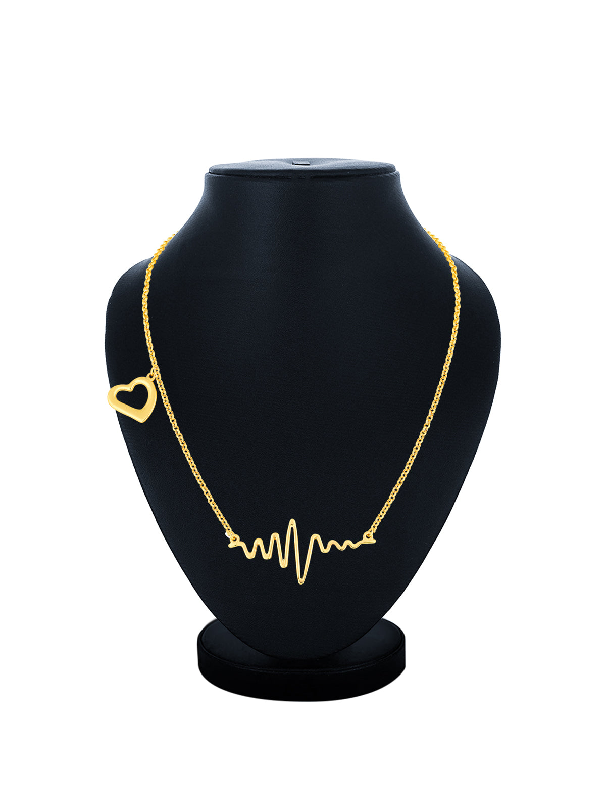Sukkhi Classy Gold Plated Heart Beat Necklace For Women N82746