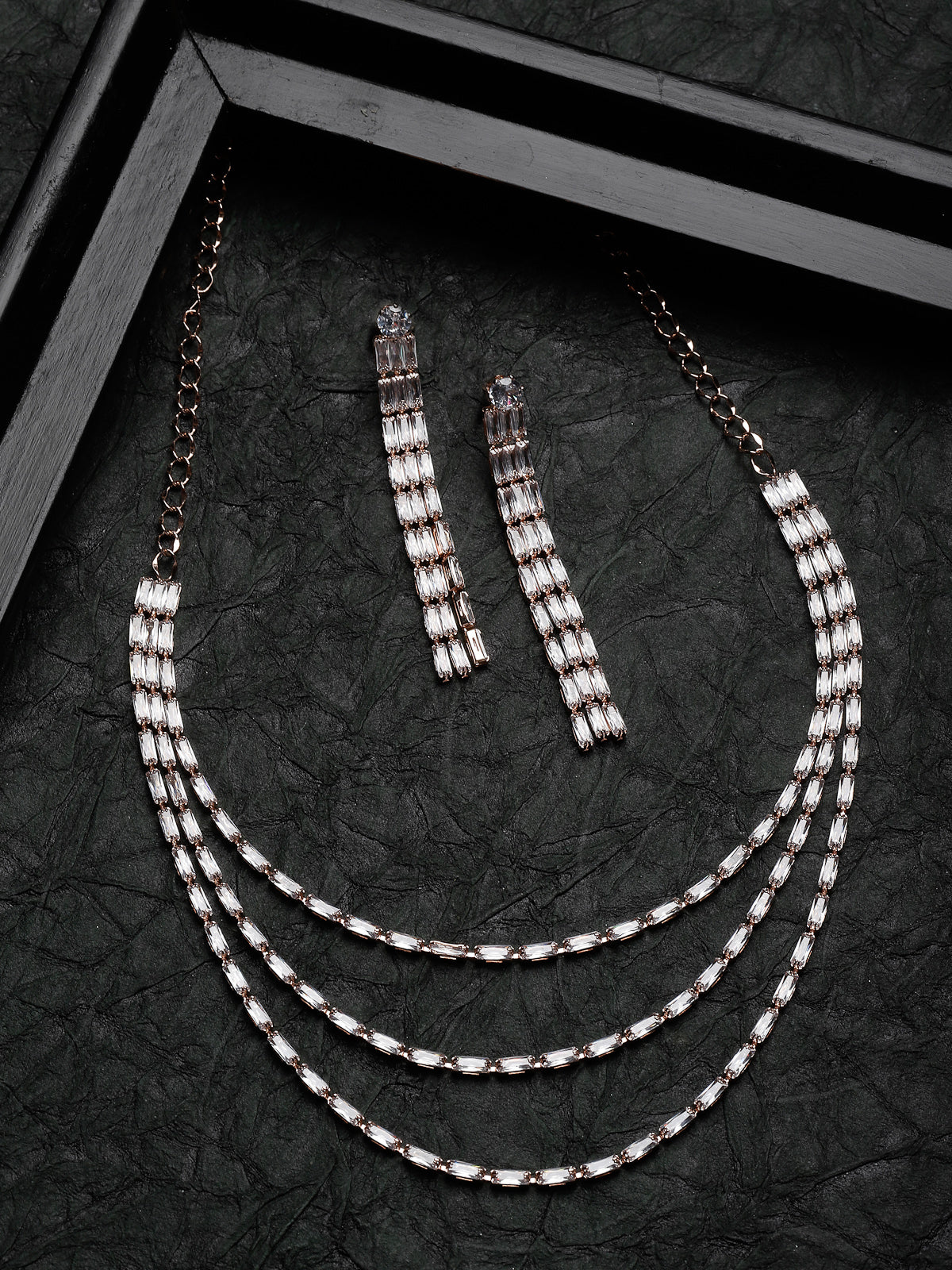 Studio Sukkhi Charming Gold Plated Gold Stone Studded Multi Layer Princess Necklace Set For Women NS104793