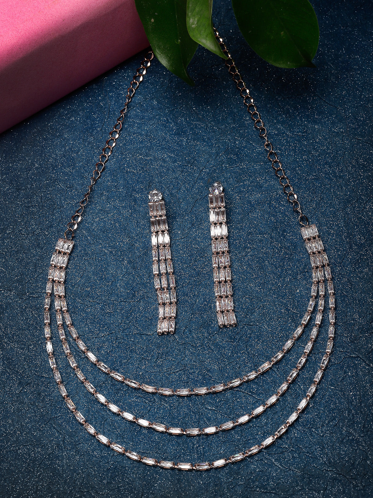 Studio Sukkhi Charming Gold Plated Gold Stone Studded Multi Layer Princess Necklace Set For Women NS104793