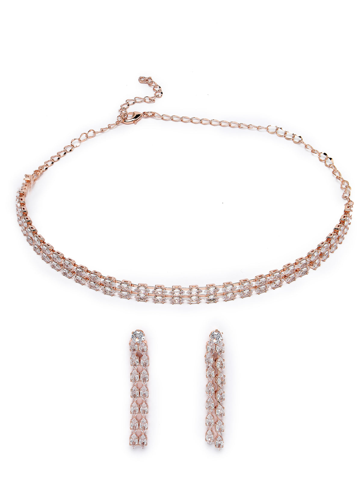 Studio Sukkhi Tasteful Gold Plated Gold Stone Studded Collar Necklace Set For Women NS104794