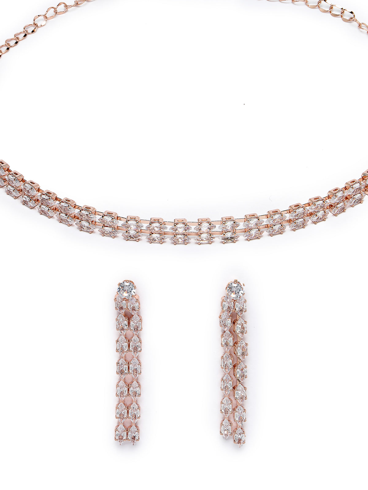 Studio Sukkhi Tasteful Gold Plated Gold Stone Studded Collar Necklace Set For Women NS104794