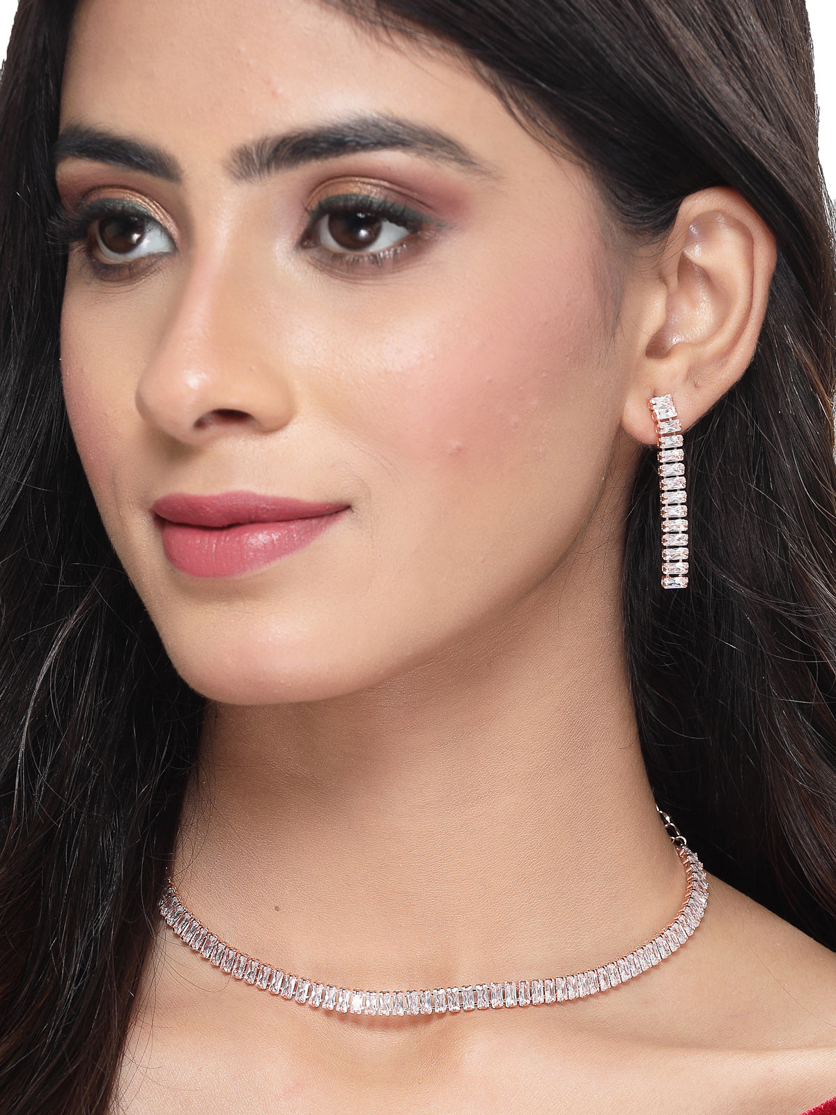 Studio Sukkhi Irresistible Gold Plated Gold Stone Studded Princess Necklace Set For Women NS104795