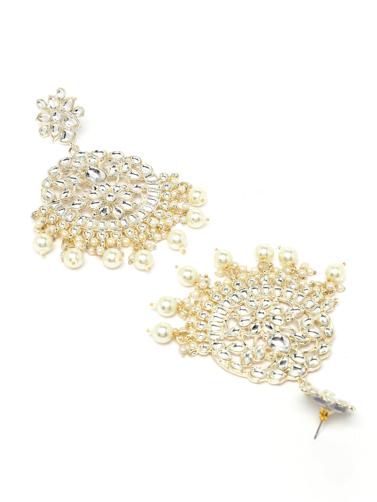 Sukkhi Treasured Gold Plated White Kundan & Beads Choker Necklace Set With Earring And Maangtika | Jewellery Set For Women (NS105526)