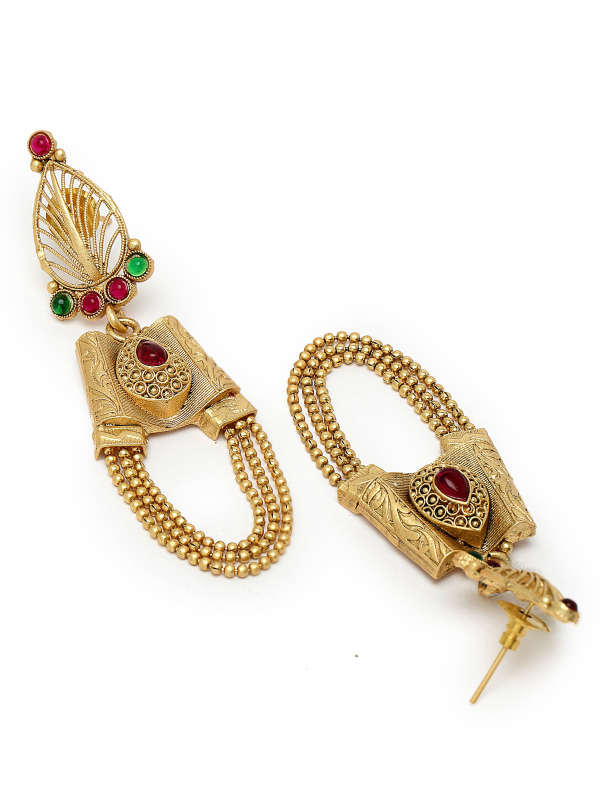 Sukkhi Intriguing Gold Plated Rani Haar Long Kundan Studded Matinee Necklace Set And Earring | Jewellery Set For Women (NS105731)