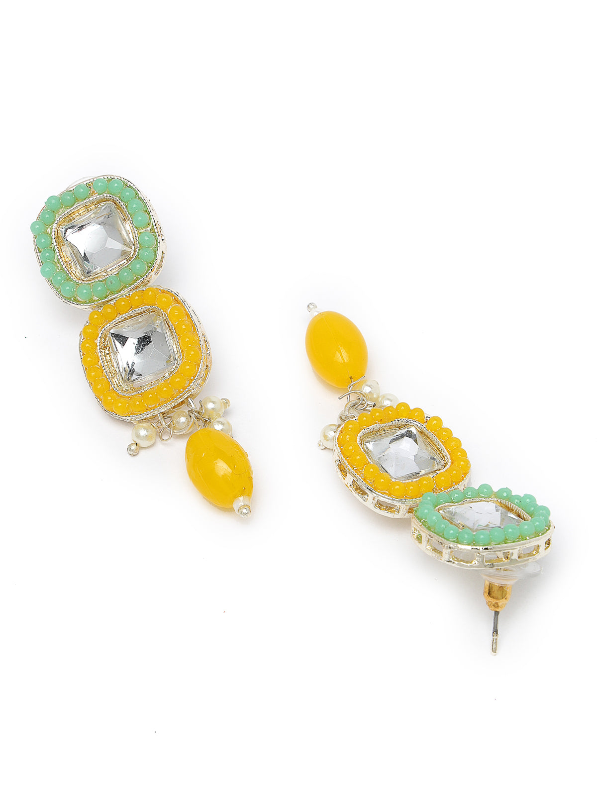 Studio Sukkhi Drop-Dead Gold Plated Multi Stone & Beads Choker Necklace Set For Women NS105808