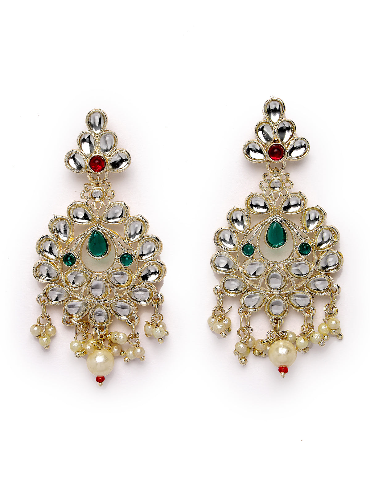 Sukkhi Trendy Traditioanal Multistrand Gold Plated AD Stones With Faux Beads Studded Multiclor Choker Necklace Set With Dangler Earrings | Jewellery Set For Women And Girls | Latest Design|NS105975