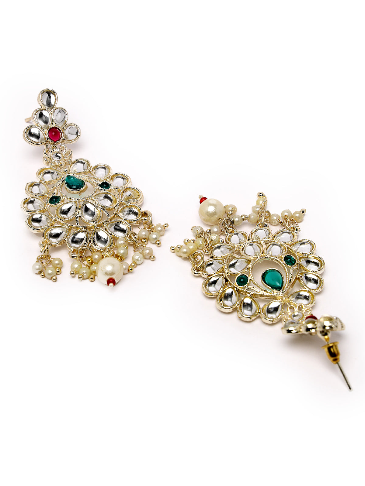 Sukkhi Trendy Traditioanal Multistrand Gold Plated AD Stones With Faux Beads Studded Multiclor Choker Necklace Set With Dangler Earrings | Jewellery Set For Women And Girls | Latest Design|NS105975