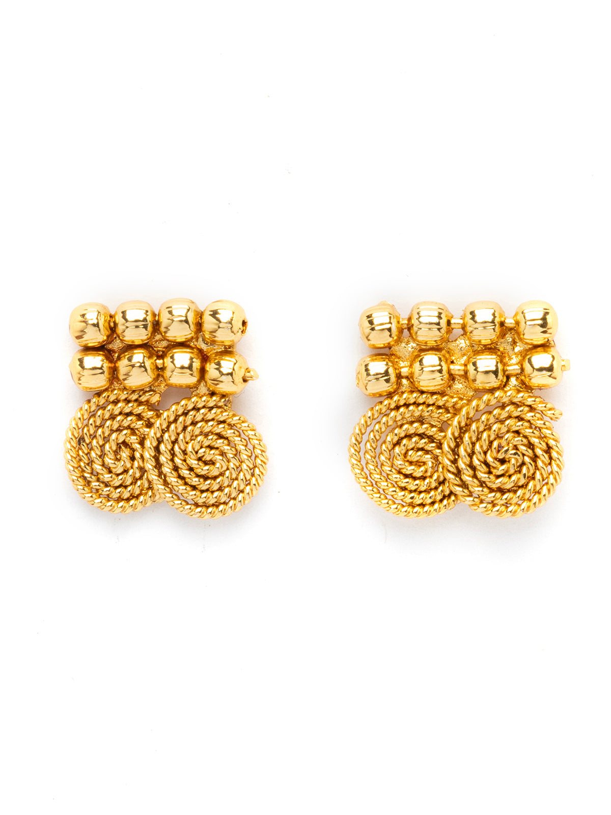 Sukkhi Classic Gold Plated Jalebi Style Choker Necklace Set With Studs Earring Jewellery for Women & Girls|NS107085