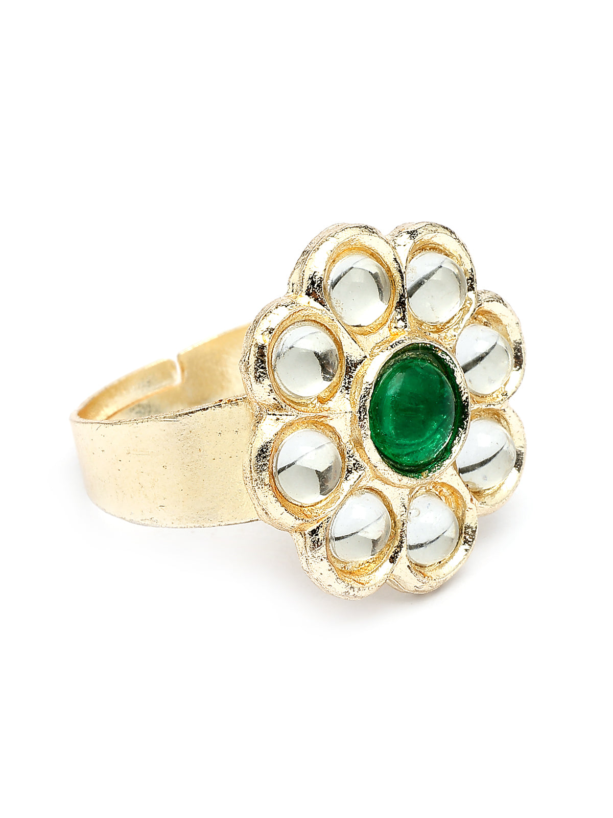 Sukkhi Attractive Pink Green Stones Kundan Studded with Multistrand Beaded Choker Necklace & Drop Earring Jewellery Set for Women & Girls|NS107355